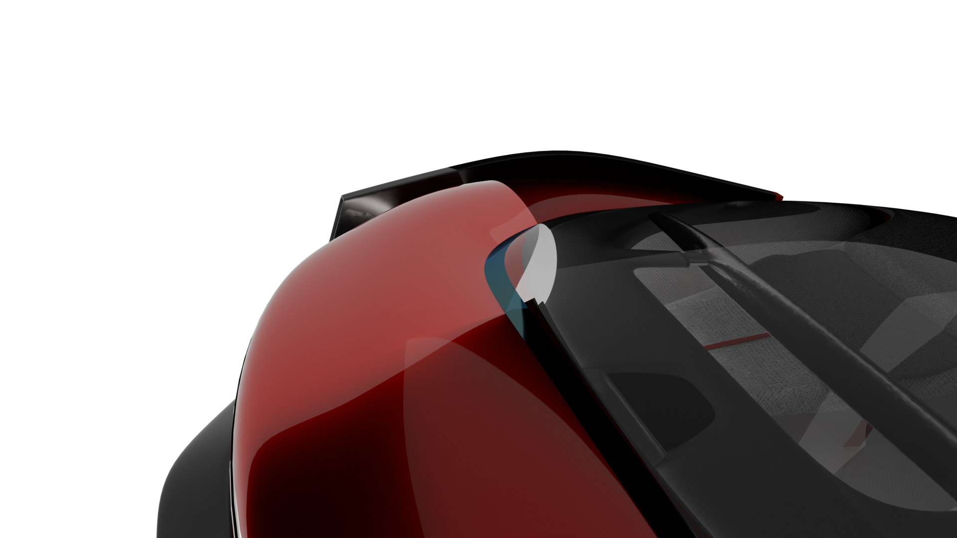 NIVIS canopy spine — front-fender to glazing transition