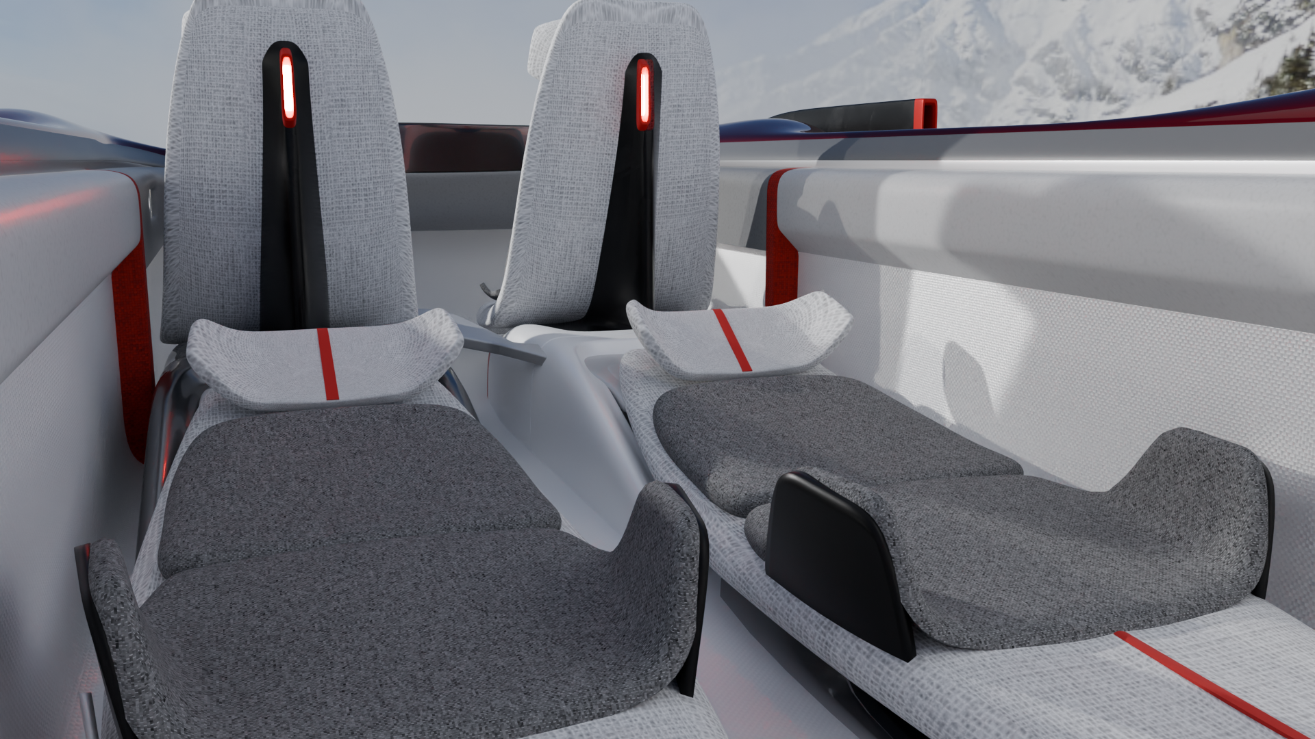 NIVIS — rear bay with deployable patient board