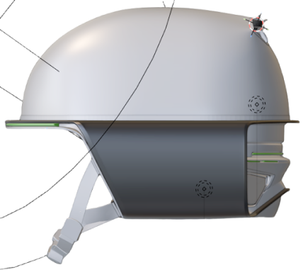 Side view — refined model