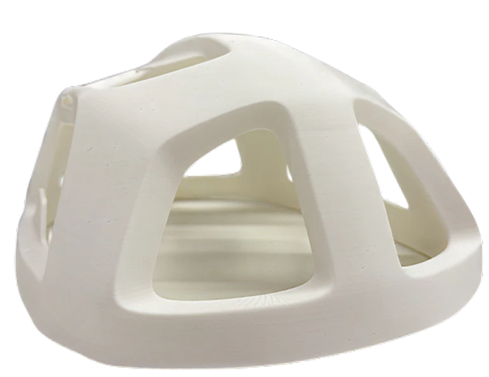 Side view — white physical mock-up